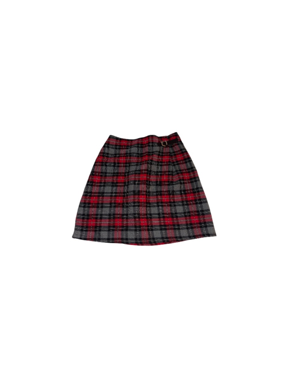 Jessie Vintage Red and Black Plaid Skirt - Girl’s Size 12